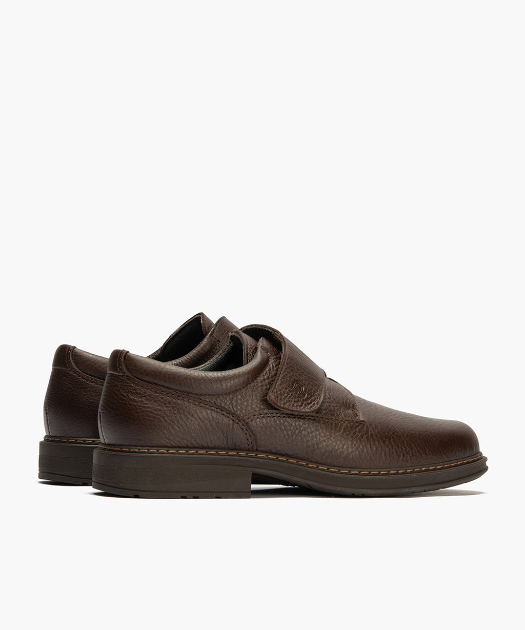 Zapato Blucher Hombre con Velcro Brandy