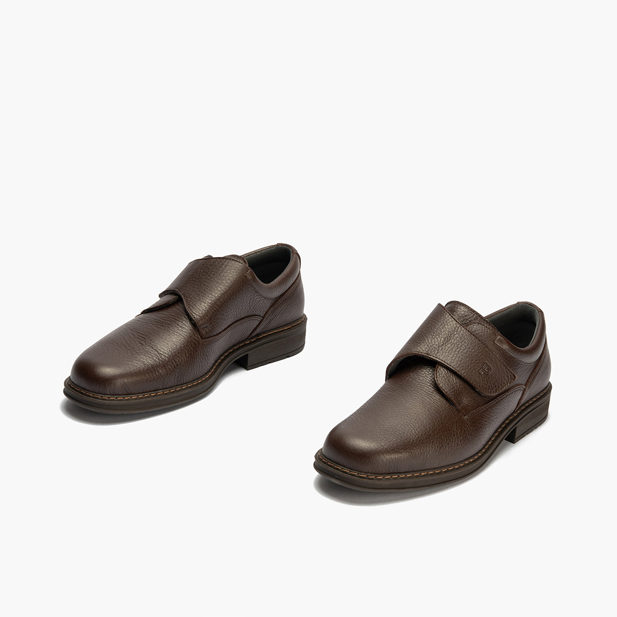 Zapato Blucher Hombre con Velcro Brandy