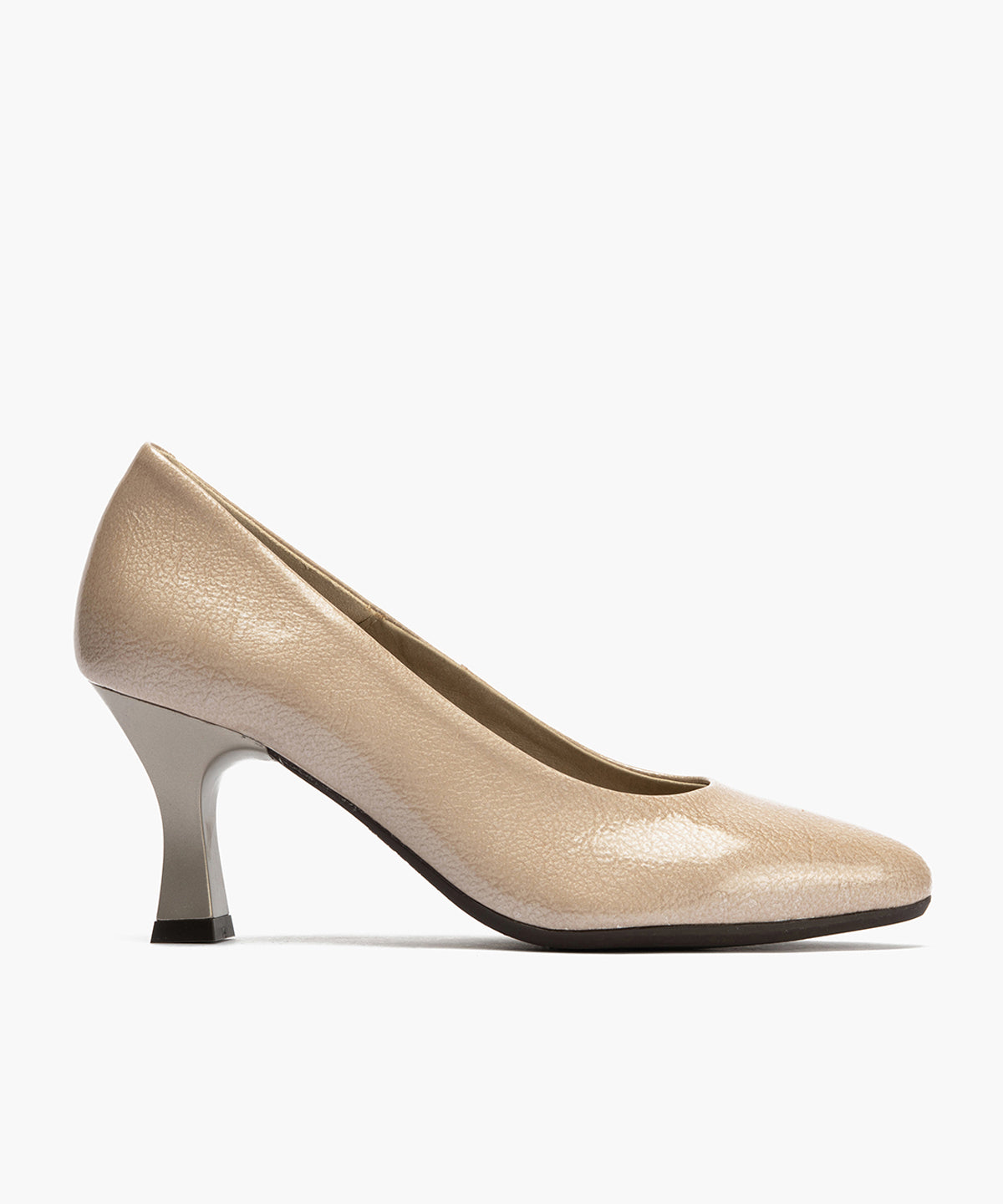 Zapato de Salón Mujer Stiletto Piedra de Tacón Alto en Piel Charol