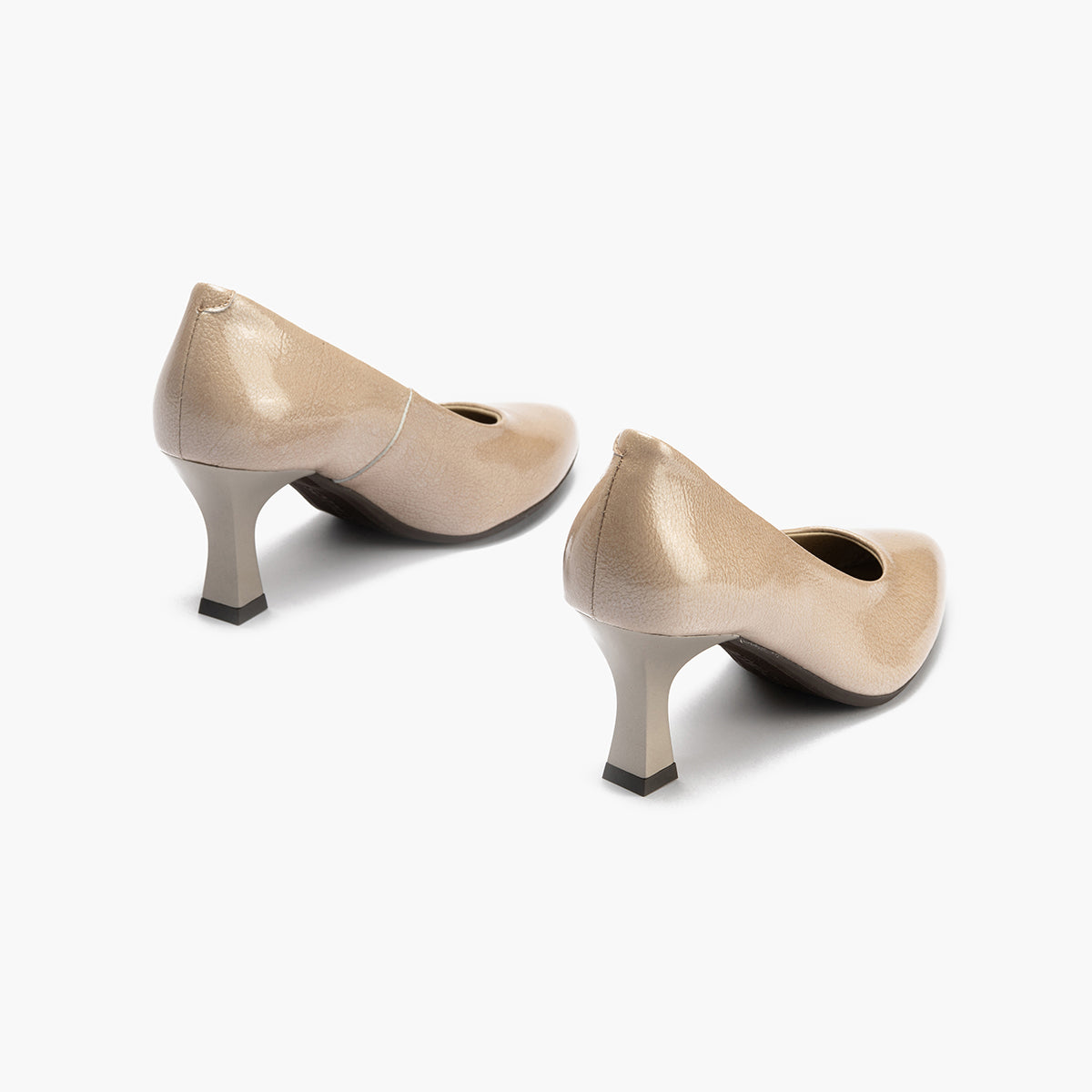 Zapato de Salón Mujer Stiletto Piedra de Tacón Alto en Piel Charol