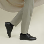 Zapato Blucher con Cordones Hombre Negro