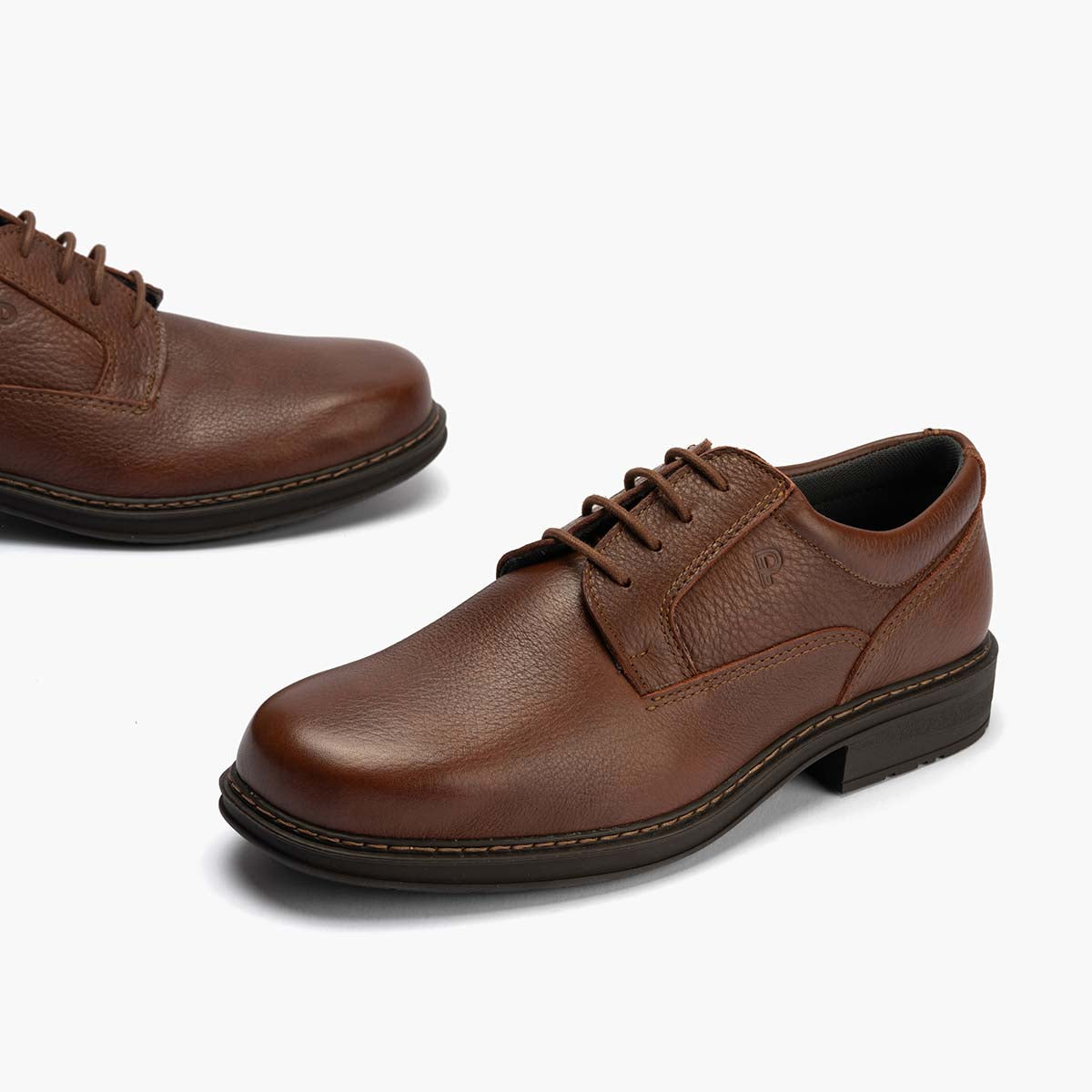 Zapato Blucher Hombre Piel Bombeada Líbano