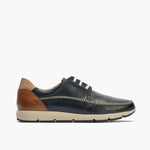 Blucher Bordón Man in pelle con lacci blu